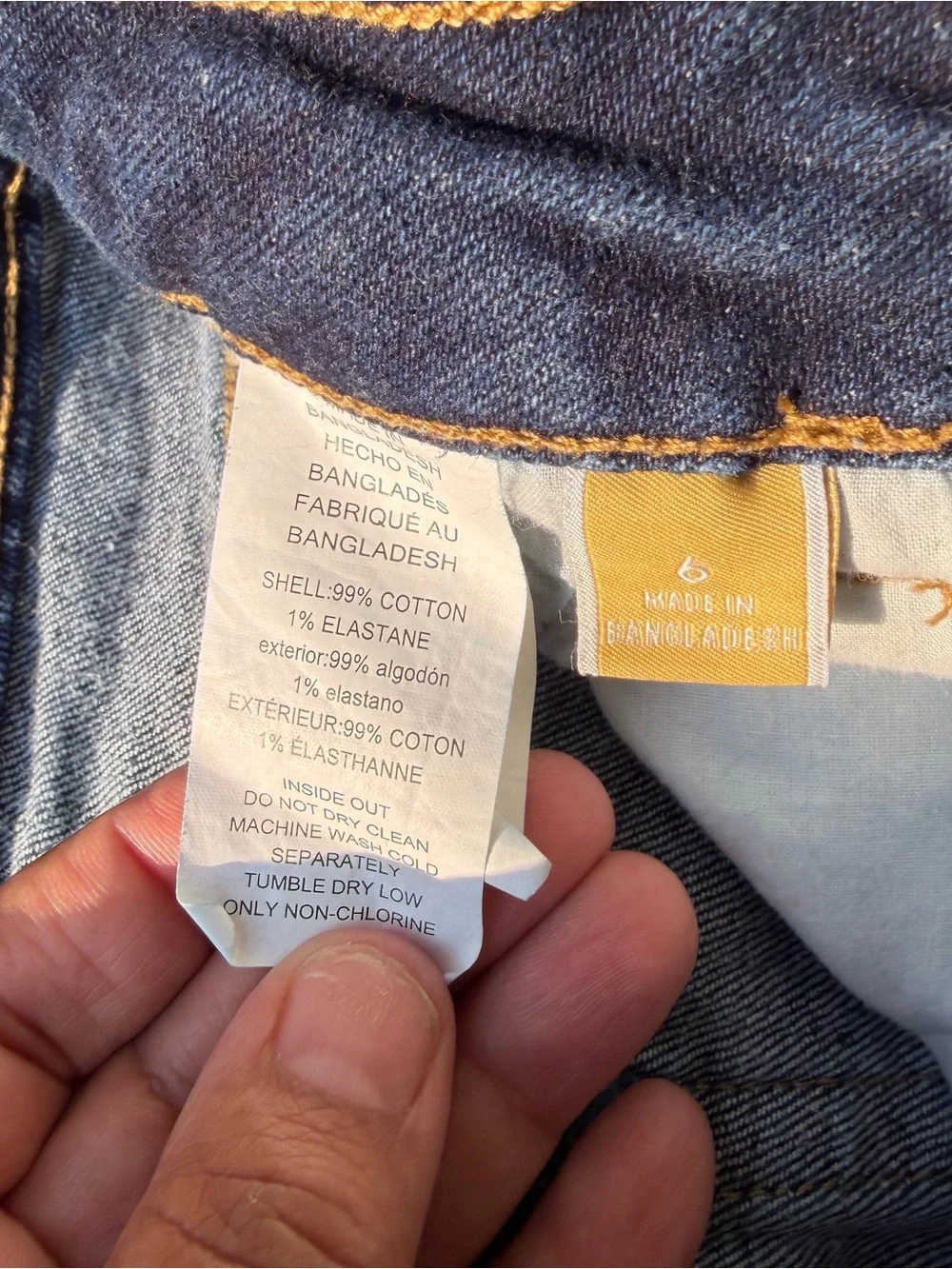 Michael Kors Denim Mini Skirt Women’s Size 6 Dark Wash Sailor Gold Button